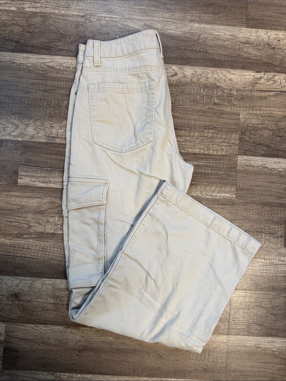 Vanilla Star Cream Flare Wide Leg Jeans
